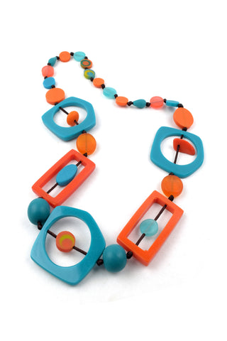 Nusantara Inc. Diwali Resin Necklace-82266 - Statement Boutique