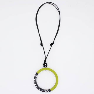Sylca Designs Lime Inez Pendant Necklace - Statement Boutique