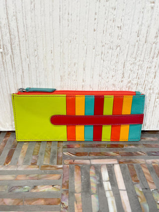 iLi New York Double Sided Long Credit Card Holder, Citrus Combo - Statement Boutique