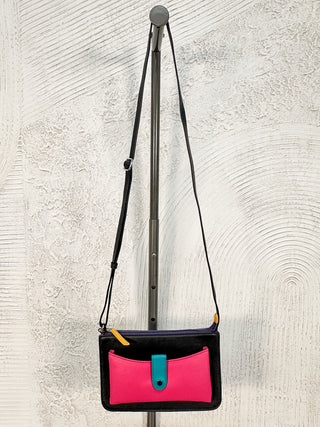 iLi New York Front Pocket Phone Bag, Black Brights - Statement Boutique
