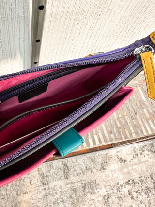 iLi New York Front Pocket Phone Bag, Black Brights - Statement Boutique