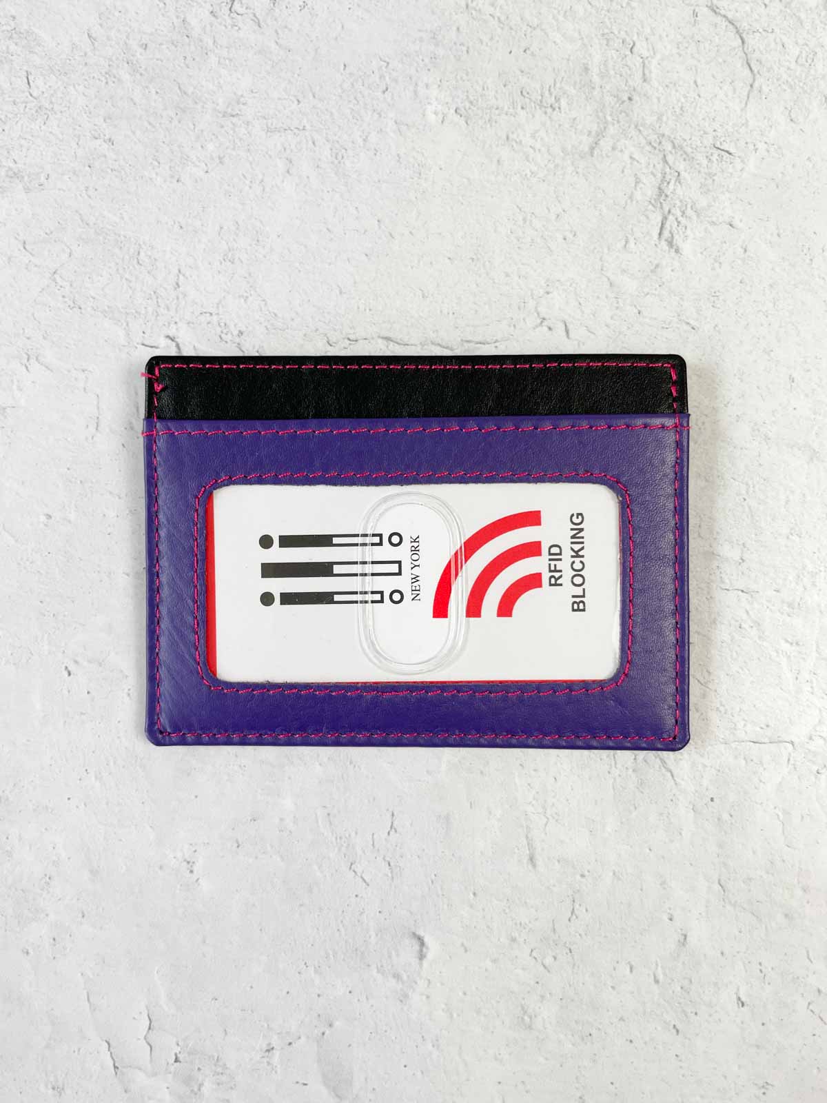 iLi New York I.D. Card Case, Black Brights - Statement Boutique