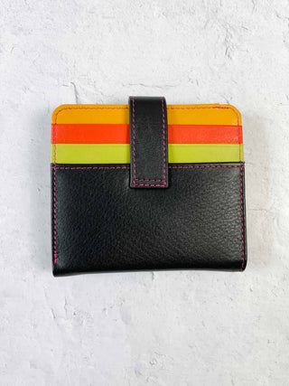 iLi New York Small Bifold Wallet, Black Brights - Statement Boutique