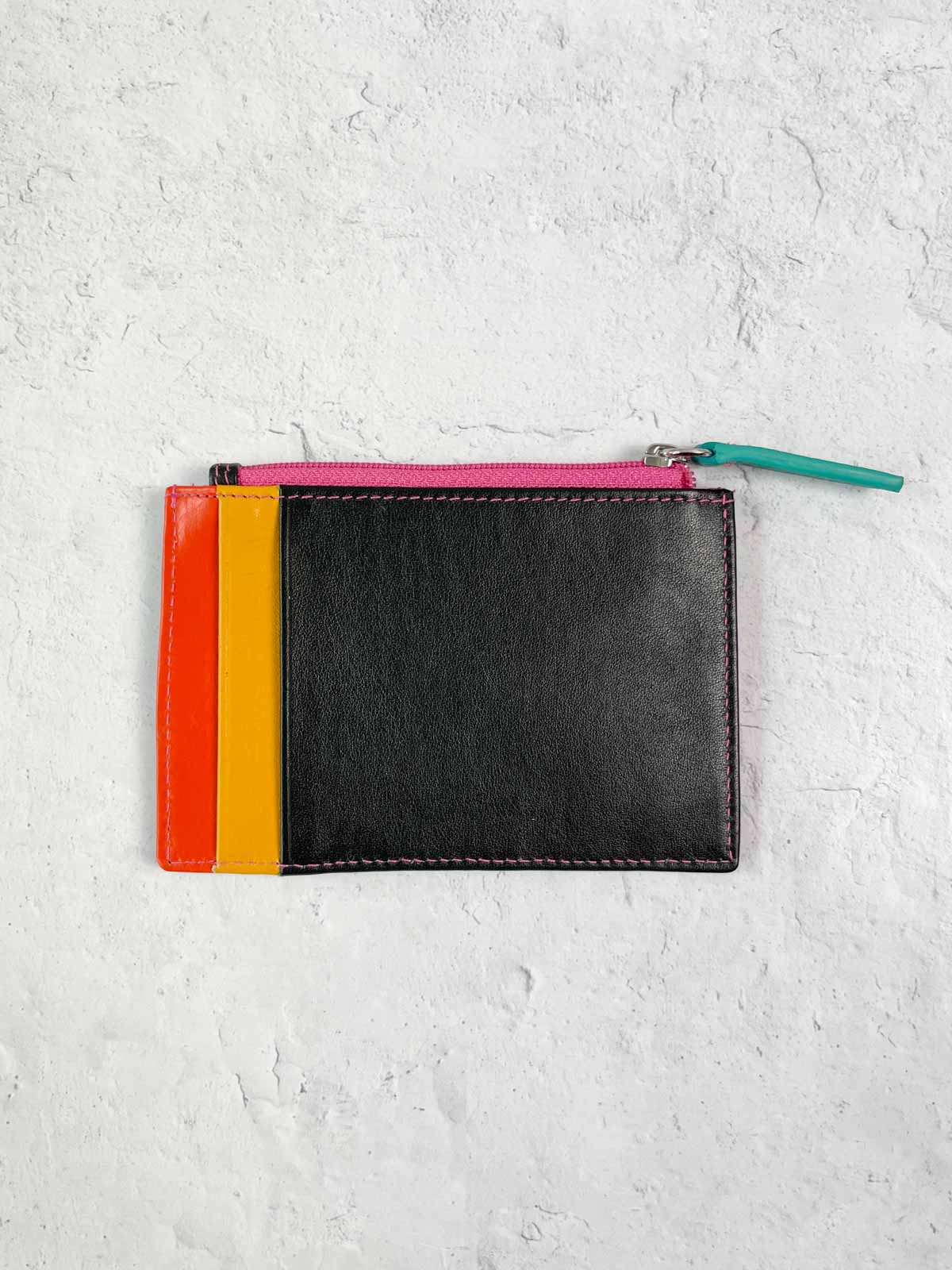 iLi New York Zip I.D. Card Case, Black Brights - Statement Boutique