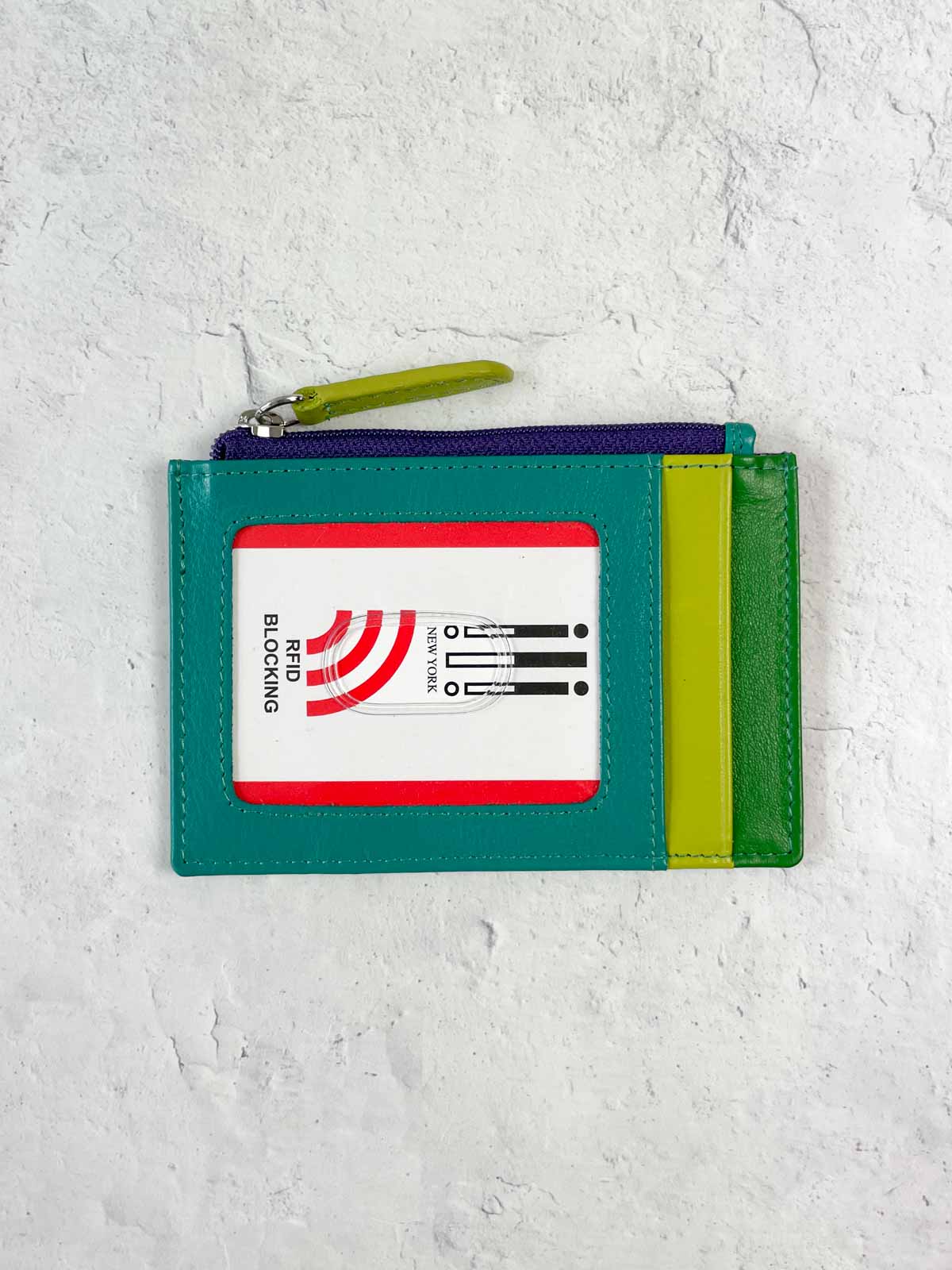 iLi New York Zip I.D. Card Case, Cool Tropics - Statement Boutique