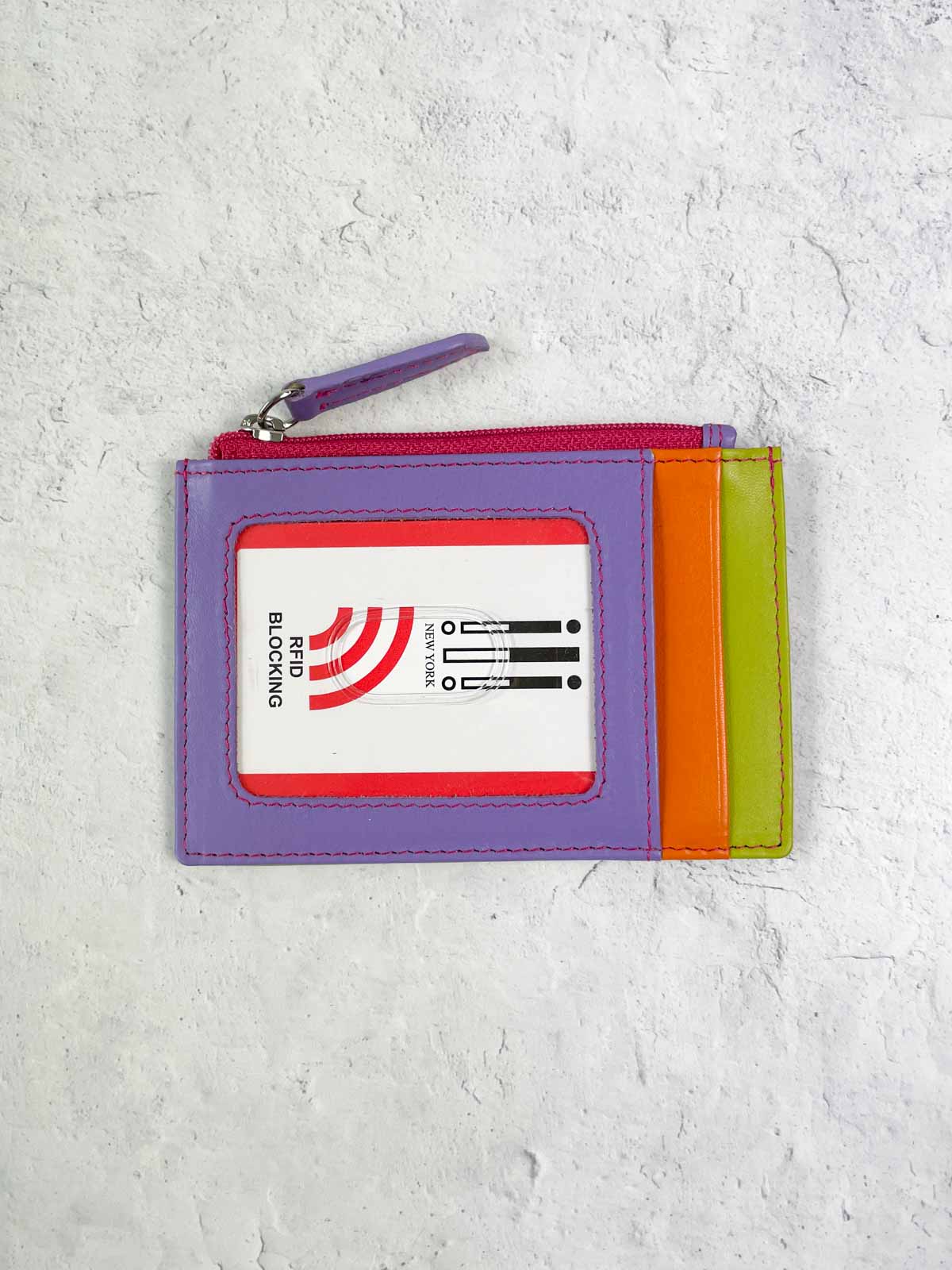iLi New York Zip I.D. Card Case, Palm Beach - Statement Boutique