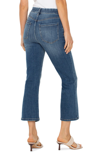 Liverpool Los Angeles Gia Glider Crop Flare with Exposed Buttons, Neola - Statement Boutique