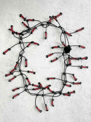 Annemieke Broenink Glitter Pop Necklace, Metallic Red - Statement Boutique