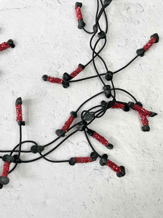 Annemieke Broenink Glitter Pop Necklace, Metallic Red - Statement Boutique