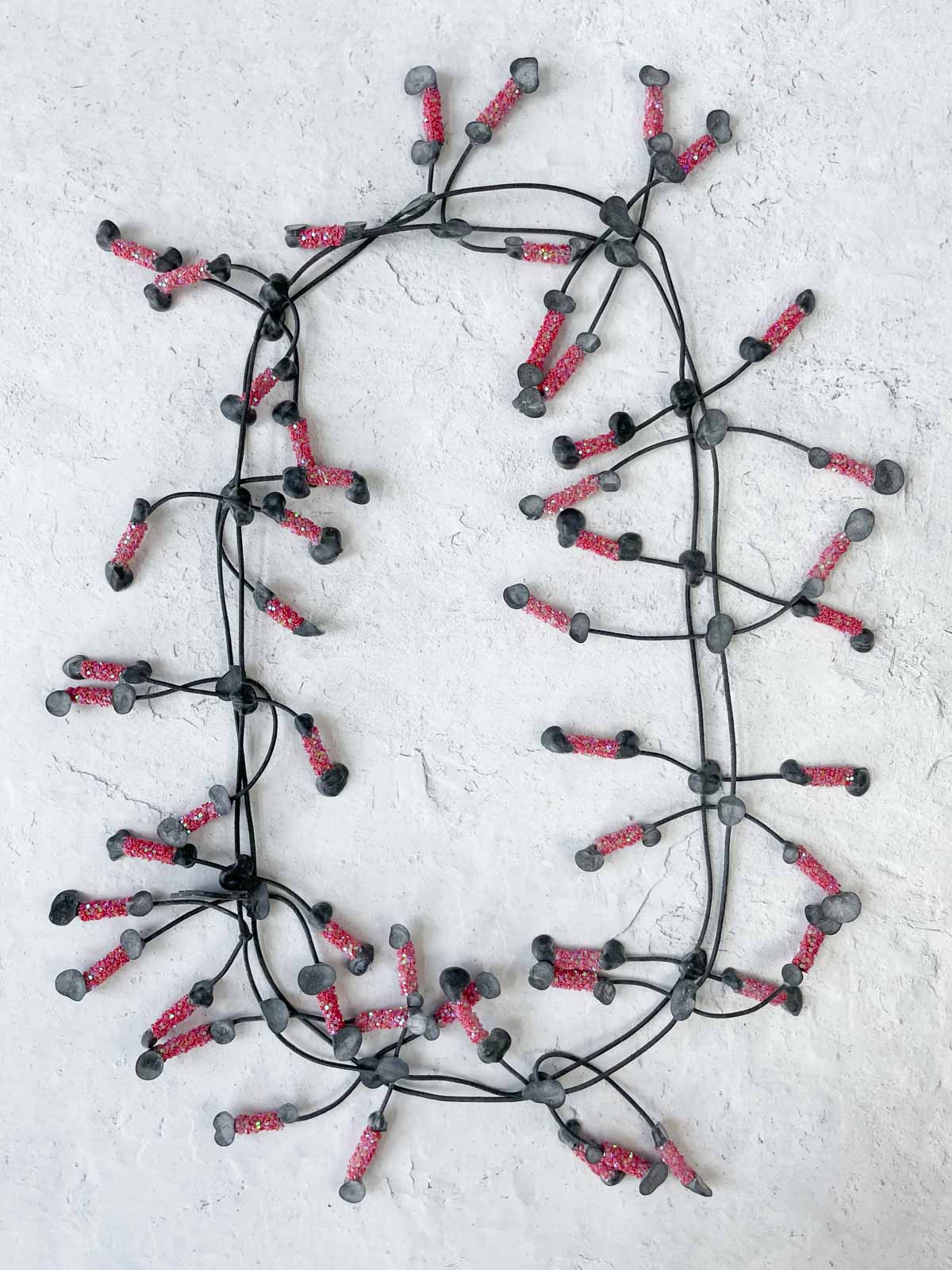 Annemieke Broenink Glitter Pop Necklace, Red - Statement Boutique