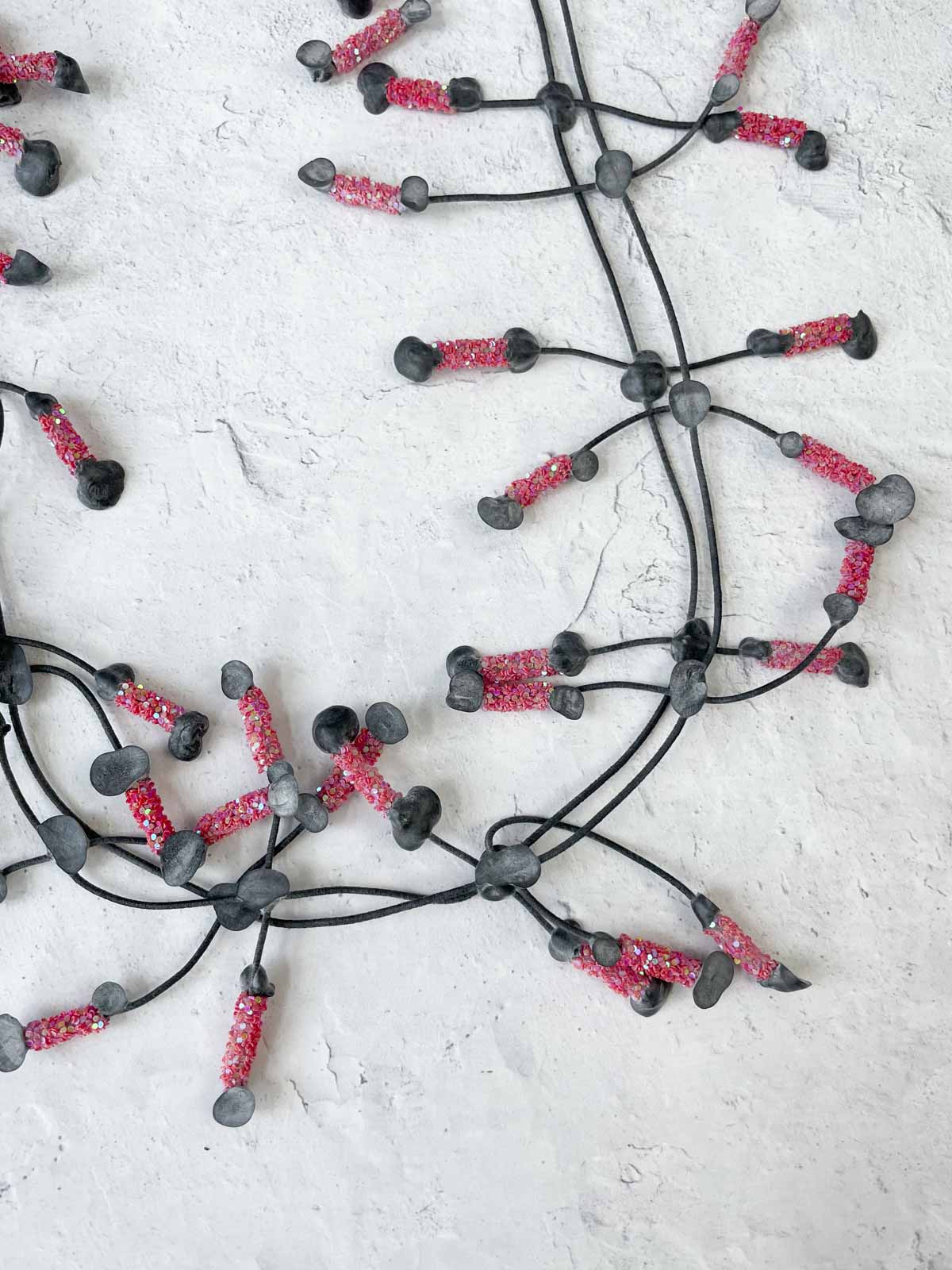 Annemieke Broenink Glitter Pop Necklace, Red - Statement Boutique