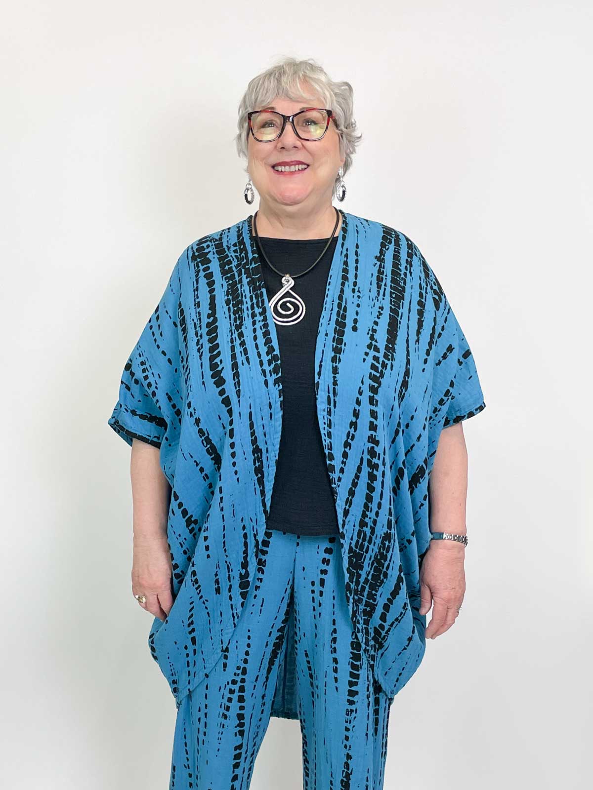 Bryn Walker Bambu Print Gauze Annette Cardigan, Isola - Statement Boutique