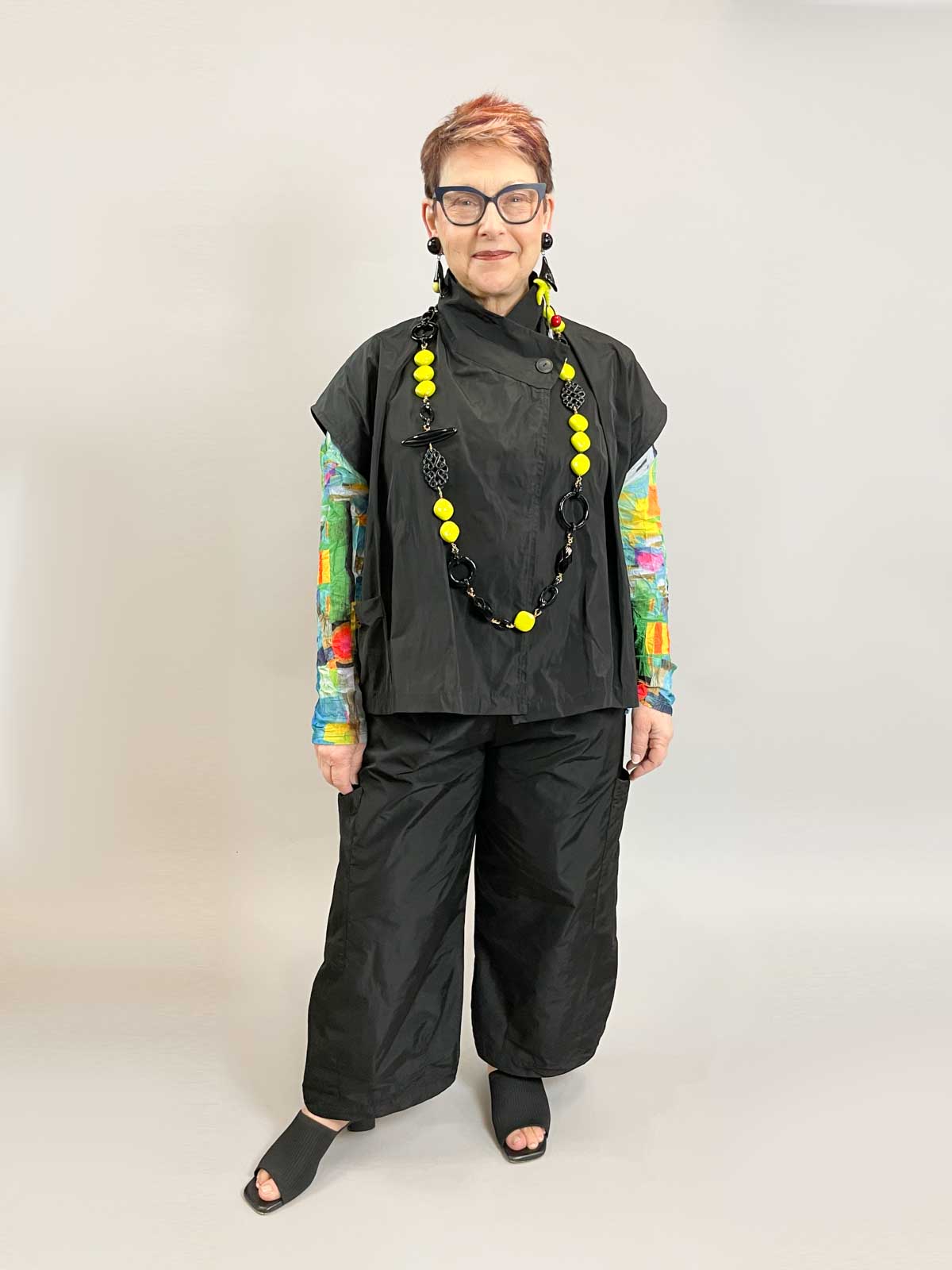 Bryn Walker Memory Crunch Pasha Pant, Black - Statement Boutique