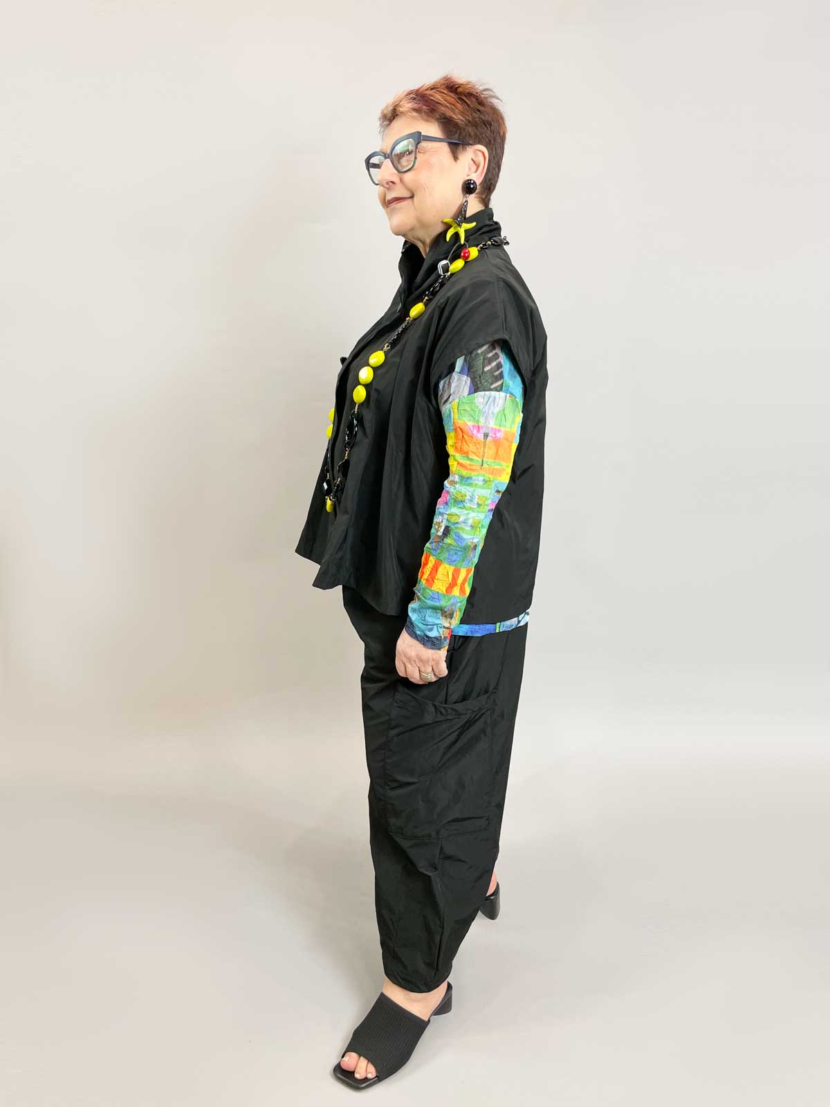 Bryn Walker Memory Crunch Pasha Pant, Black - Statement Boutique