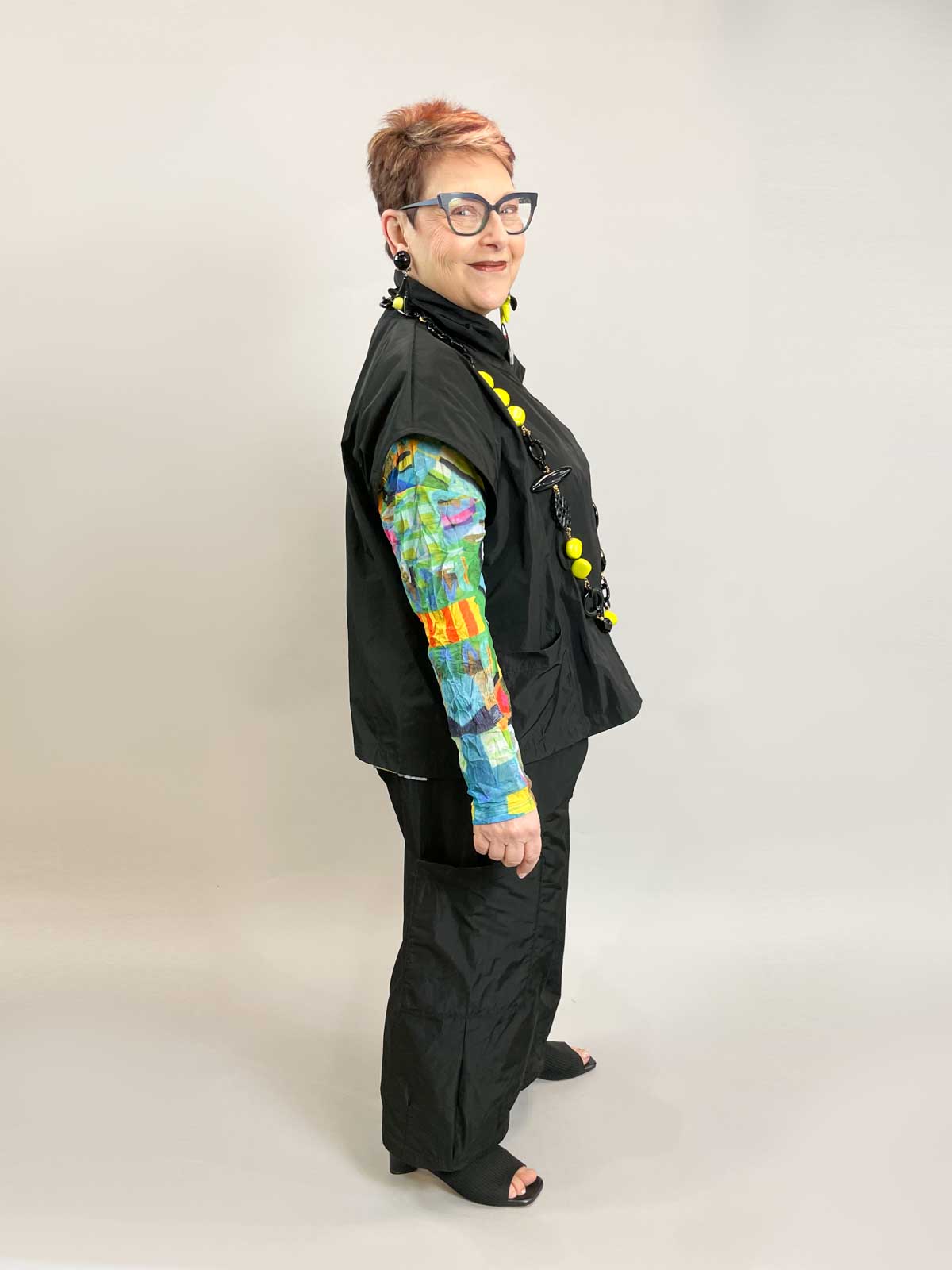 Bryn Walker Memory Crunch Pasha Pant, Black - Statement Boutique