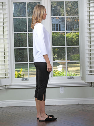 Chalet et ceci Jersey 3/4 Sleeve Basic Top