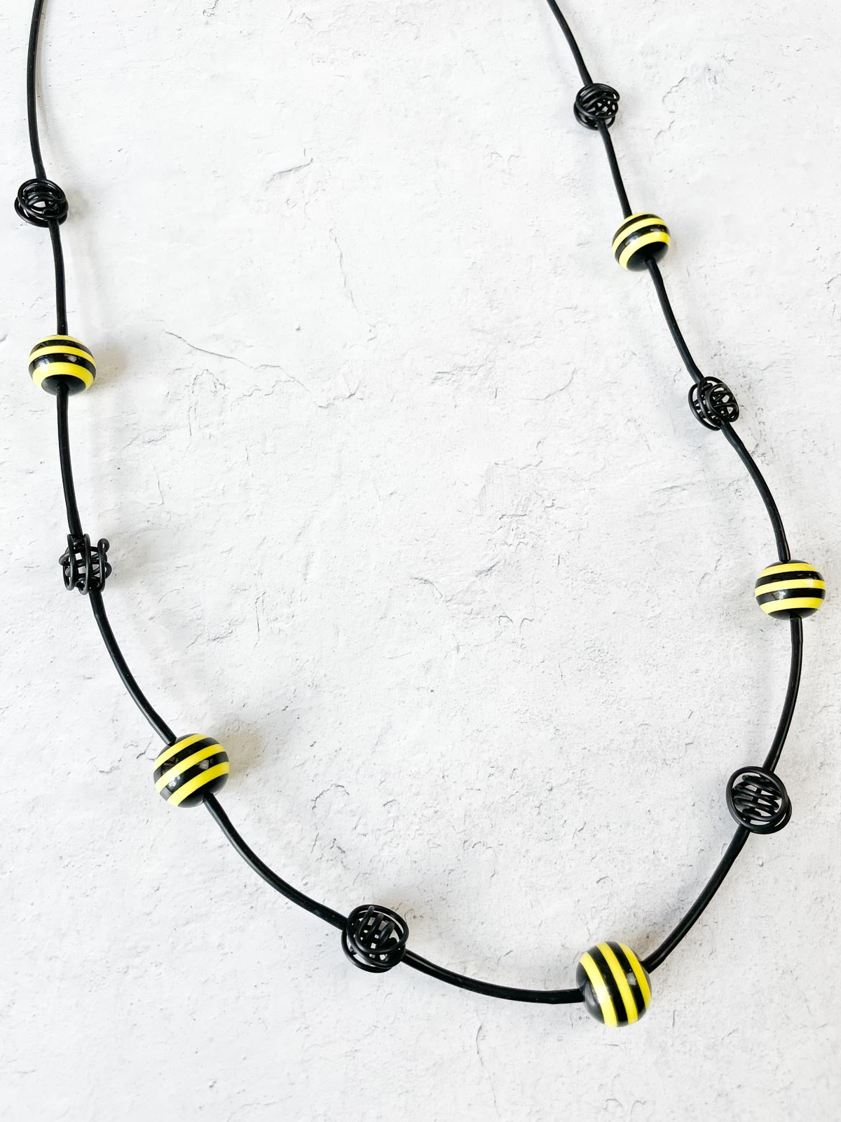 OC Jewelry Orca Lariat Necklace, Yellow Stripe