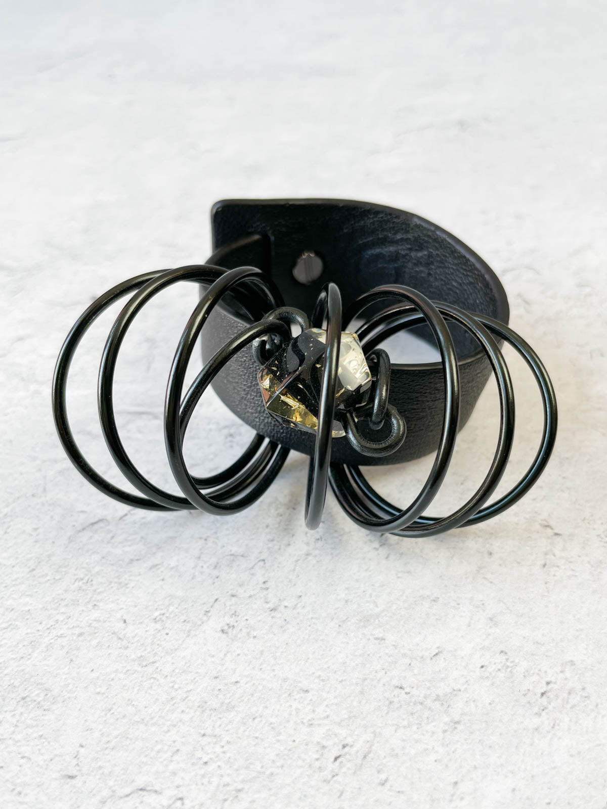 Designs by OC Gold Band Cuff Bracelet, Black/Gold