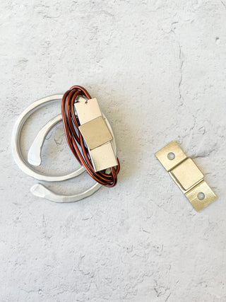 OC Jewelry Lasso Magnet Brooch, Silver/Copper