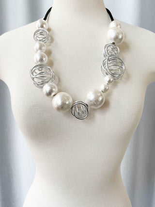 OC Jewelry Wilma Necklace, White UL