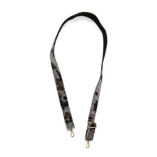 Joy Susan 1.25" Guitar Strap, Grey Pony Faux Fur