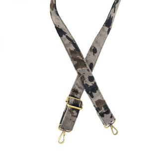 Joy Susan 1.25" Guitar Strap, Grey Pony Faux Fur