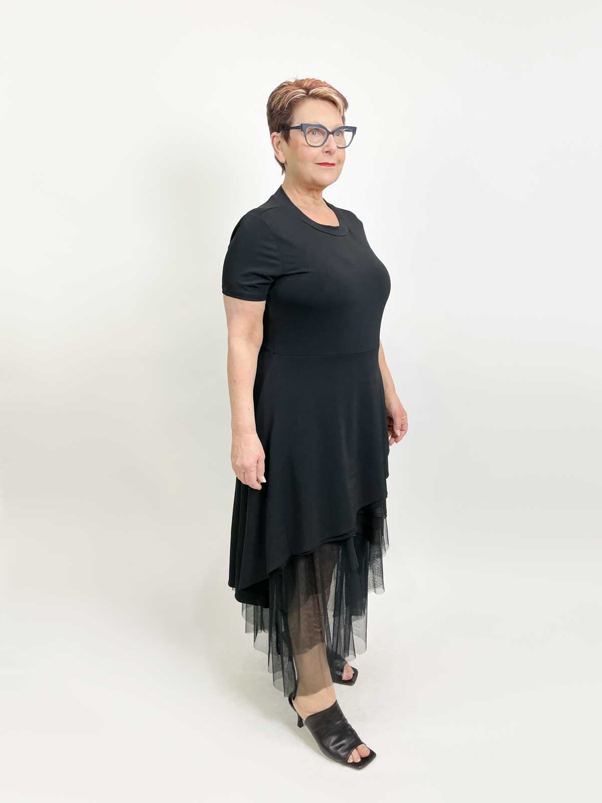 Kozan Drake Dress, Black Vogue - Statement Boutique