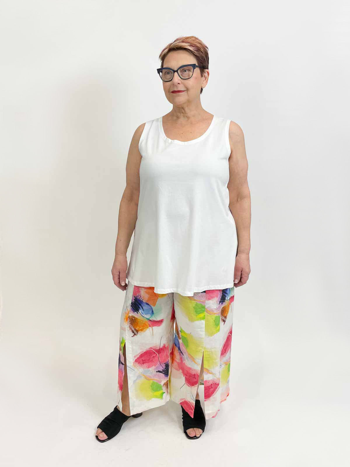 Luukaa Basic Tank Top, Ecru - Statement Boutique
