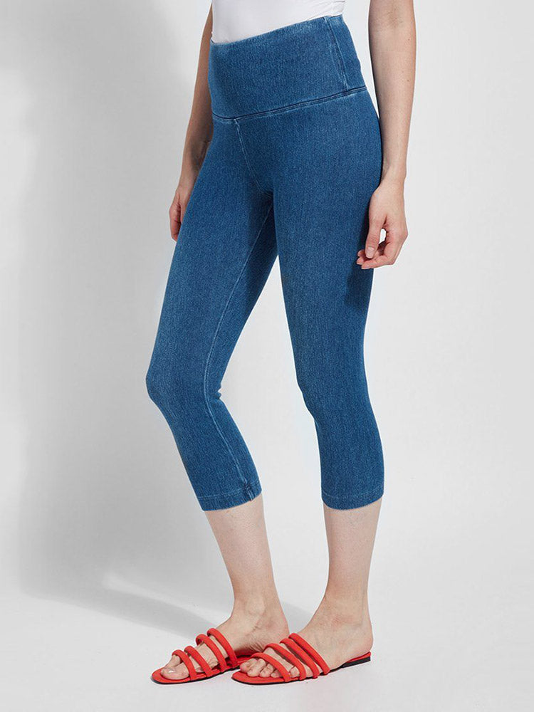 Lysse denim top capri leggings