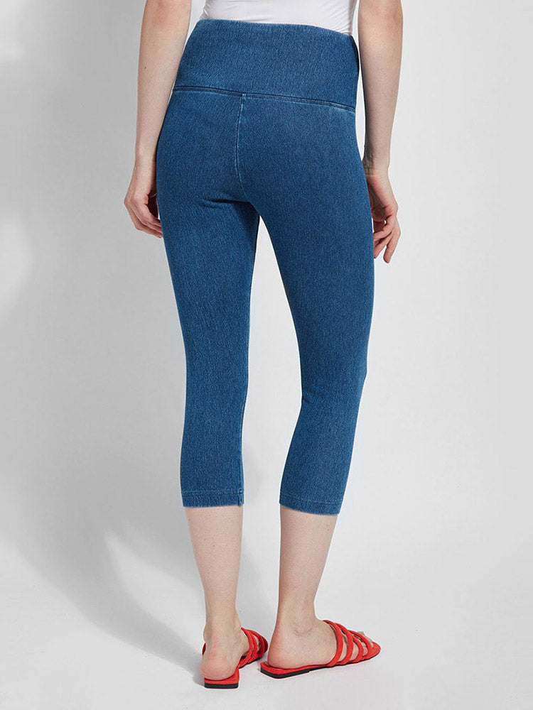 Lysse Denim Capri, Mid Wash