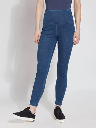 Lysse Denim Legging, Mid Wash