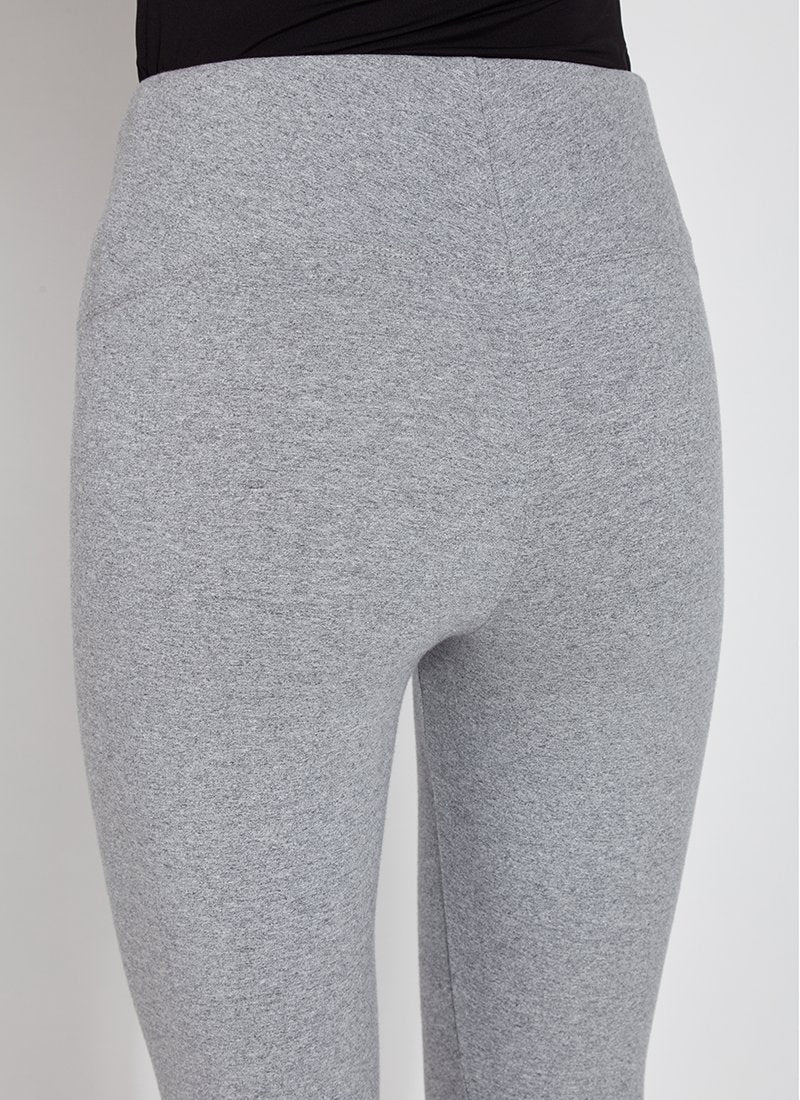 Lysse Flattering Cotton Crop Legging, Grey Melange - Statement Boutique