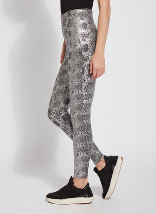 Lysse Patterned Matilda Foil Leggings, Sterling Snake - Statement Boutique