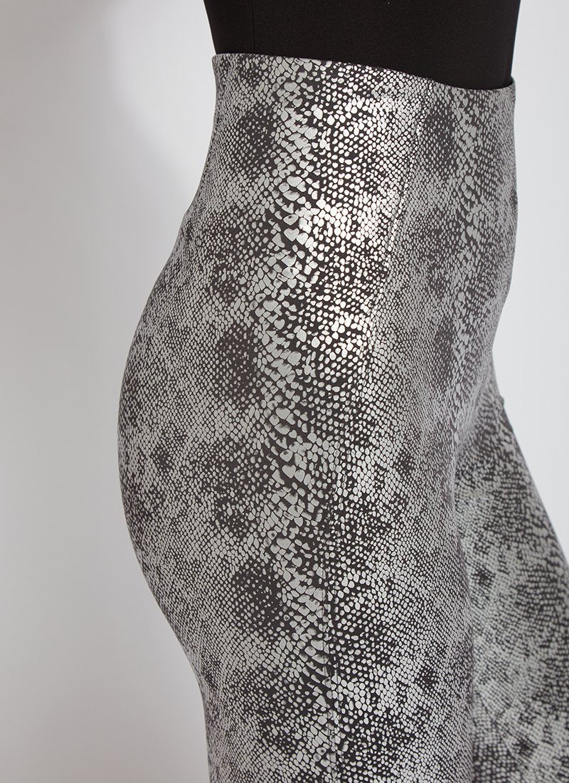 Lysse Patterned Matilda Foil Leggings, Sterling Snake - Statement Boutique