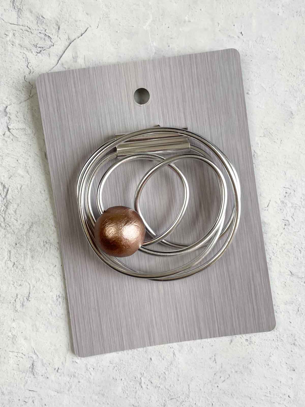 OC Jewelry UL Swirl Magnet Brooch, Copper UL - Statement Boutique
