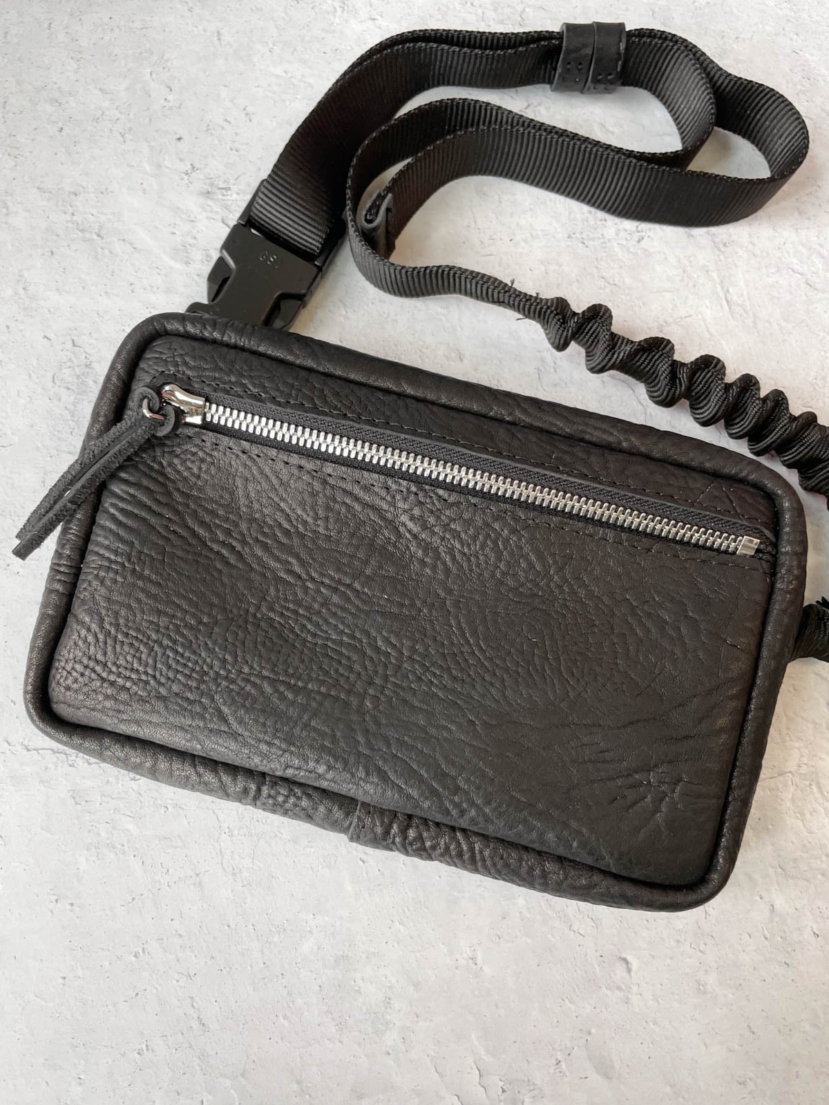 Riel Slim Fanny Belt Bag, Black - Statement Boutique