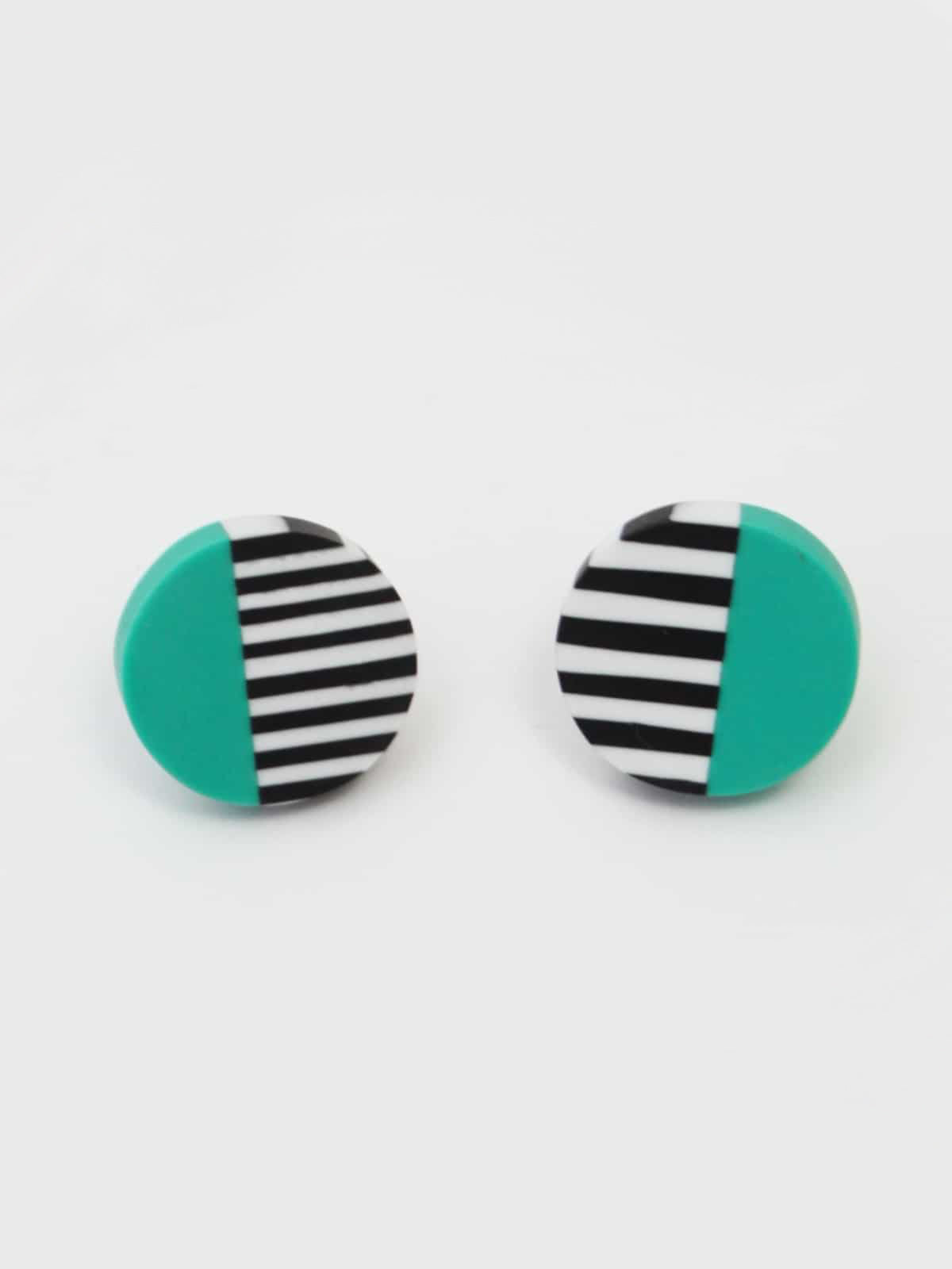Sylca Designs Chloe Stud Earrings, Ocean - Statement Boutique