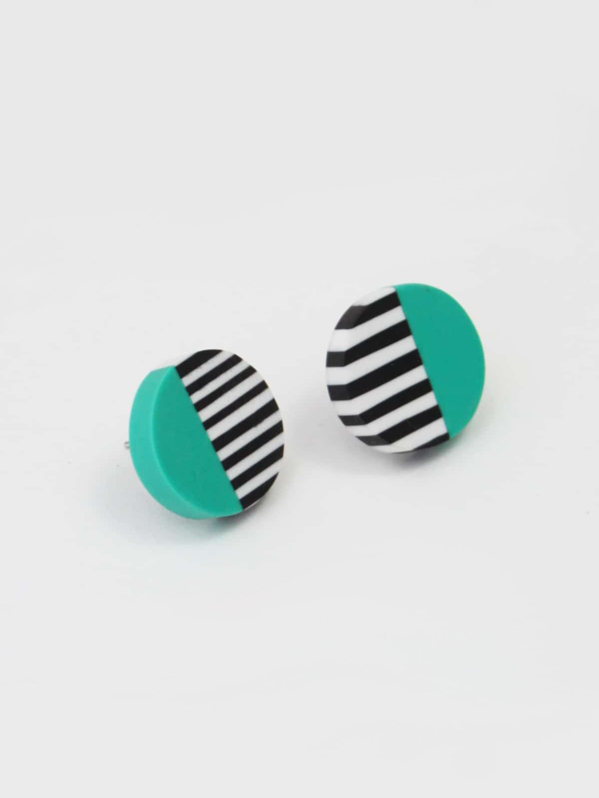 Sylca Designs Chloe Stud Earrings, Ocean - Statement Boutique