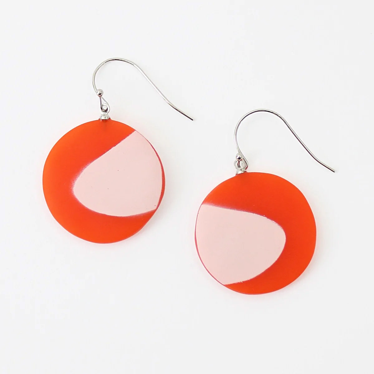 Sylca Designs Deanna Resin Drop Earrings, Orange - Statement Boutique