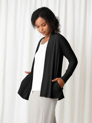 Sympli Everyday Cardigan, Black - Statement Boutique